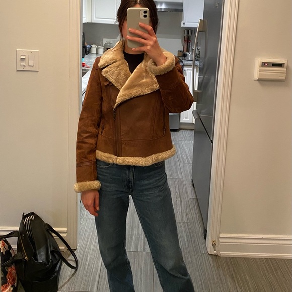 Brown Aviator Jacket - Picture 3 of 6